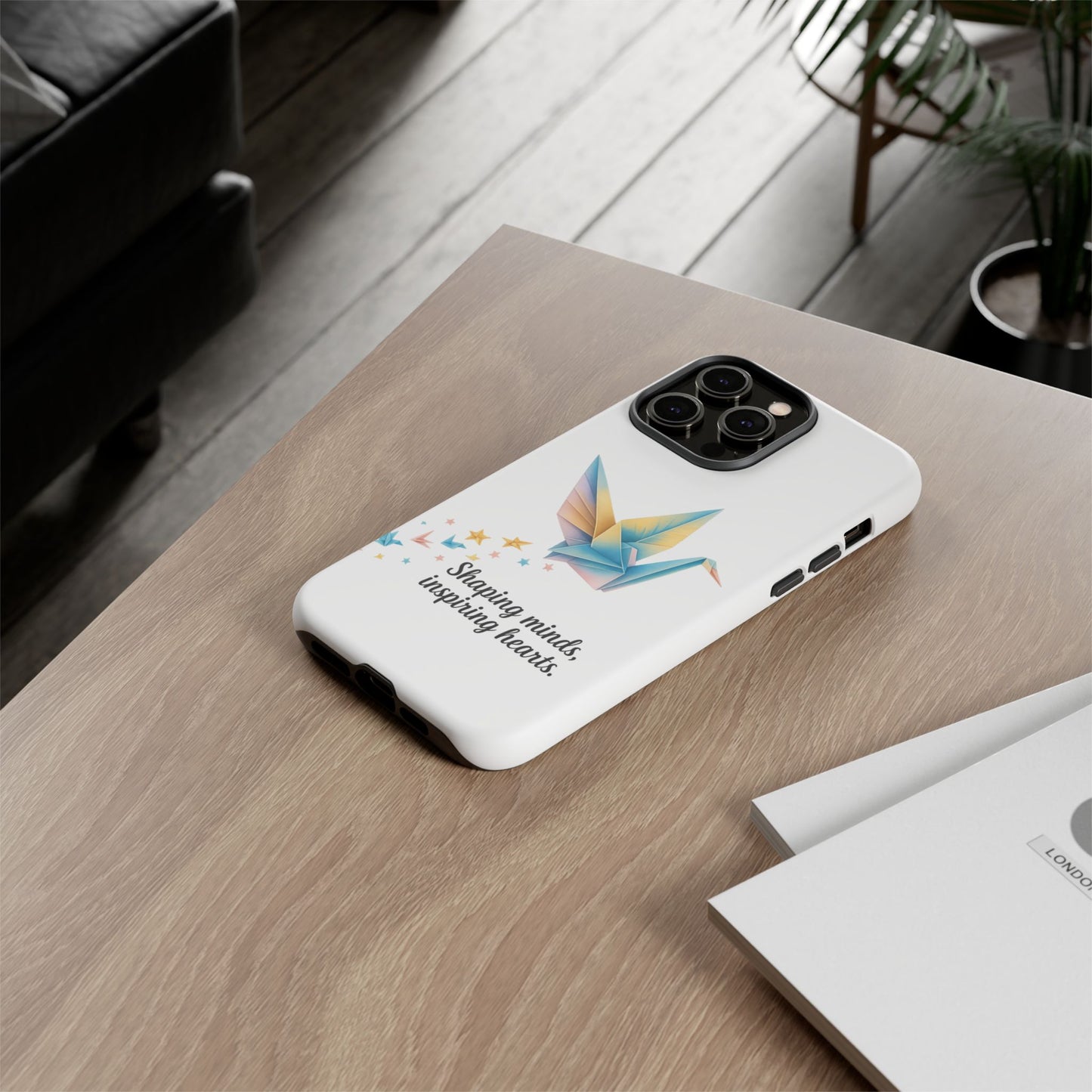 Phone Case: Inspirational Origami Crane Design, Unique Cell Cover, Motivational Gift, Custom Phone Protector, Perfect for Students & [...]