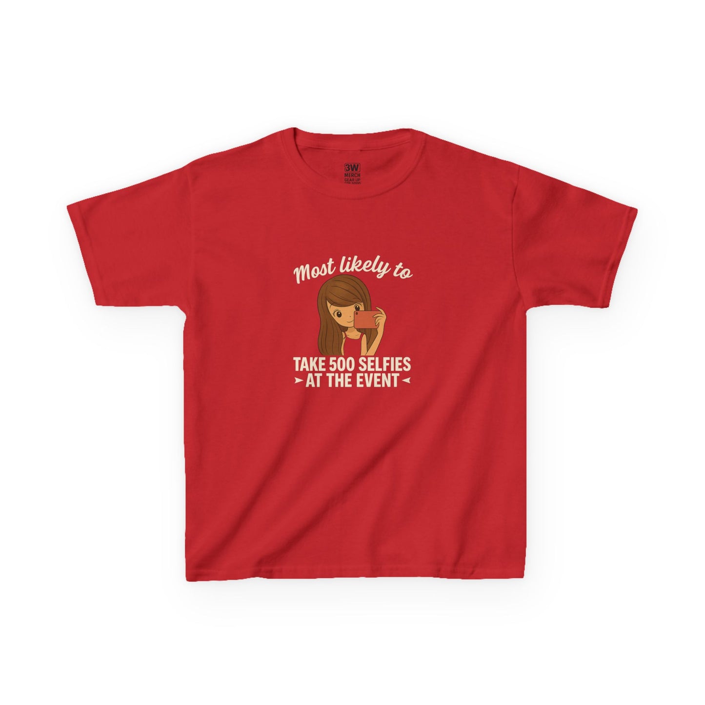 Kids Tee - Selfie Motivational Trendy Fun Design for Kids