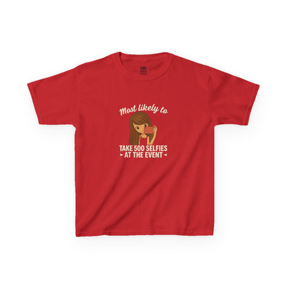 Kids Tee - Selfie Motivational Trendy Fun Design for Kids