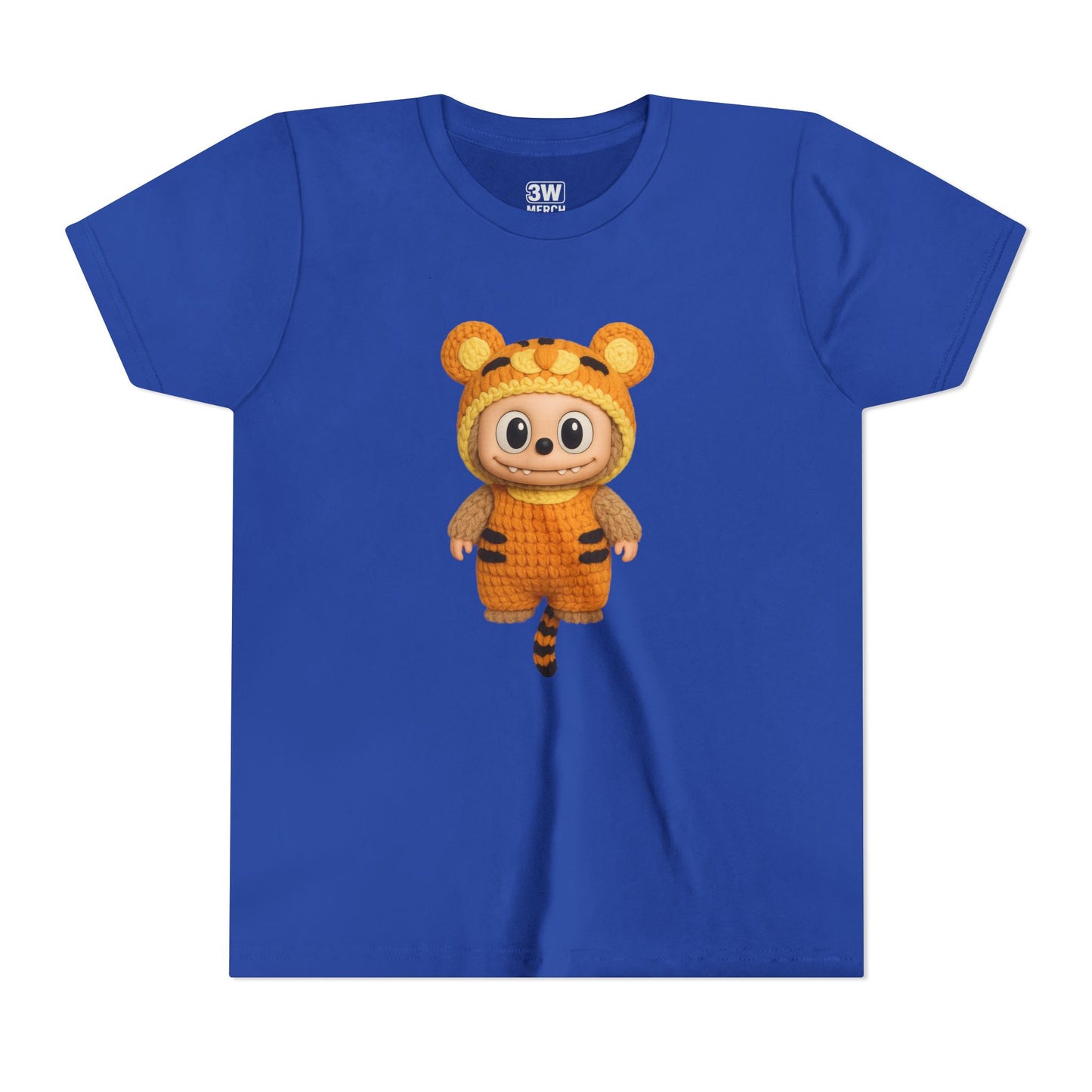 Tiger-Inspired Labooboo Youth Tee, Kids Animal T-Shirt, Fun Playwear, Gift for Birthdays, Woodland Adventure, Back-to-School, Halloween