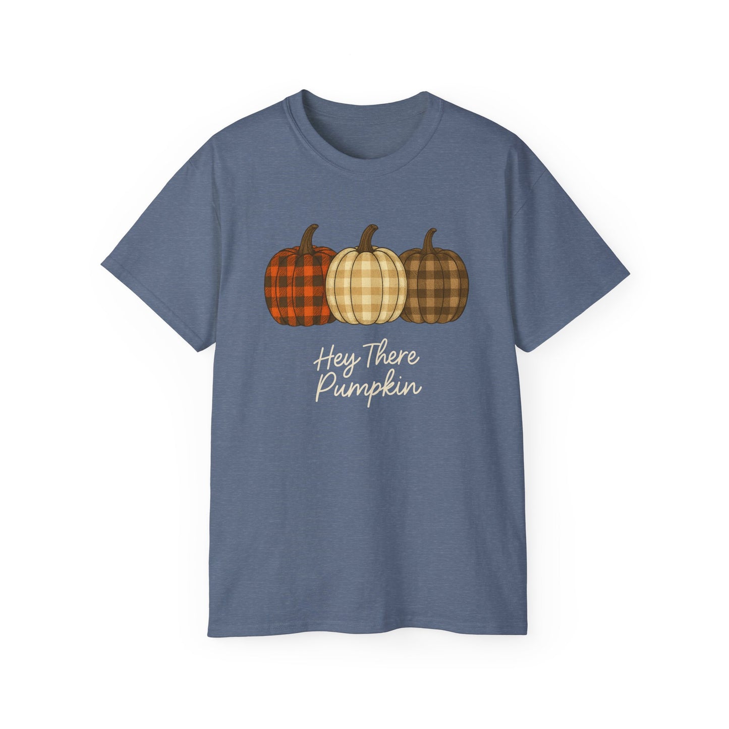 Customizable slogan Pumpkin T-Shirt | Plaid Pumpkin Fall Tee 🍂 | Cute Autumn Outfit | Cozy Fall Shirt | Pumpkin Patch Top | Trending Fall Aesthetic 2025
