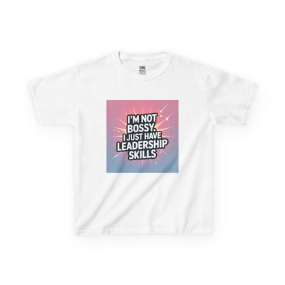 Leadership Skills Kids Tee, Funny Slogan T Shirt, Gift for Young Leaders, Motivational Wear, Birthday Gift, Inspirational Kids Apparel