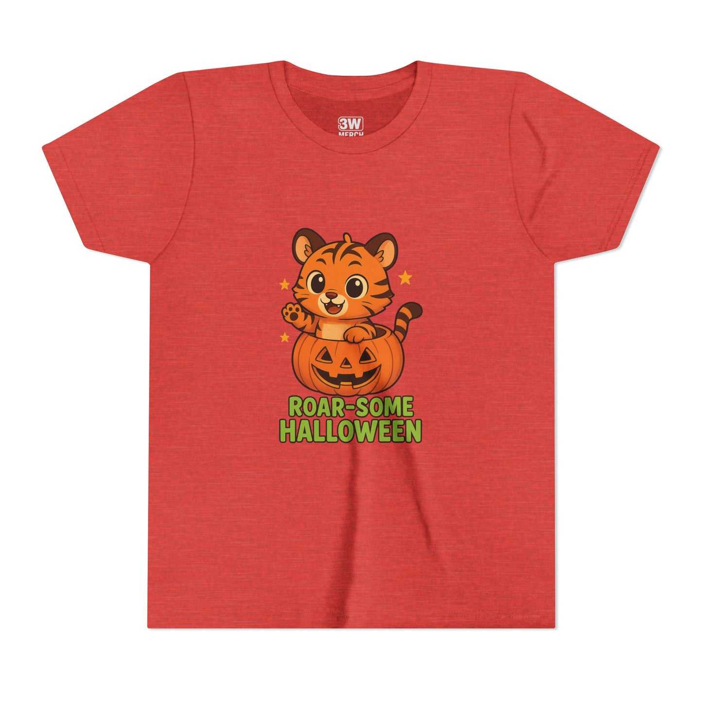 Roar-some Halloween Youth Tee | Fun Kids' Shirt for Halloween Parties, Trick-or-Treating, Costume Events, Autumn Wear, Gift Ideas, Motivation T-shirts