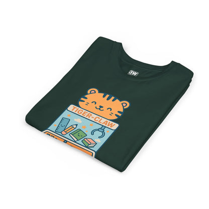 Cute Tiger-Claw Youth Tee - Fun Graphic T-Shirt for Kids, Playful Outfit, Birthday Gift, Animal Lover Shirt, Colorful Kids Apparel