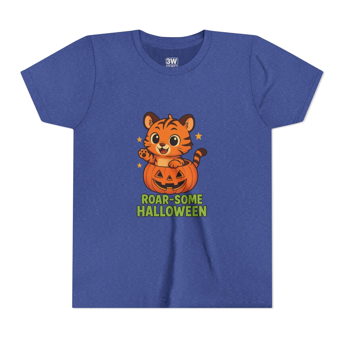 Roar-some Halloween Youth Tee | Fun Kids' Shirt for Halloween Parties, Trick-or-Treating, Costume Events, Autumn Wear, Gift Ideas, Motivation T-shirts