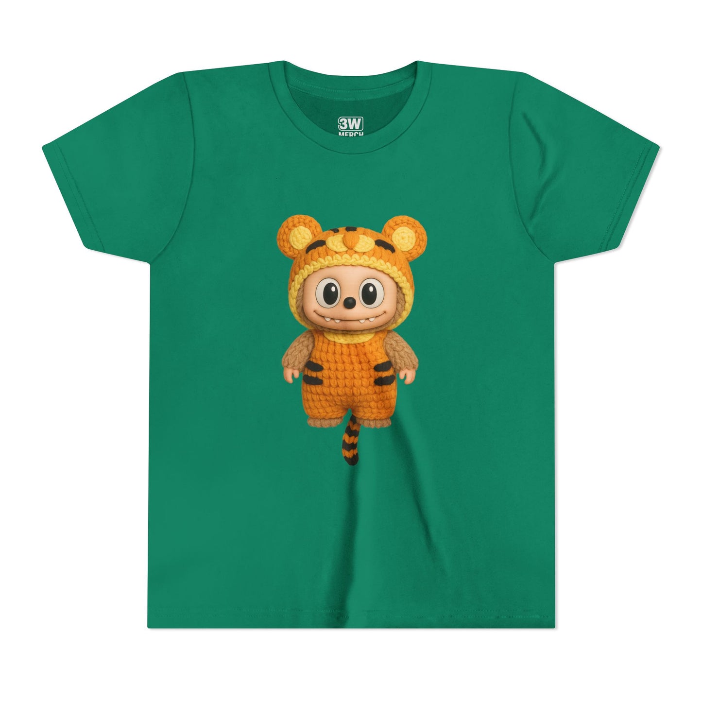 Cute Tiger-Inspired Youth Tee, Kids Animal T-Shirt, Fun Playwear, Gift for Birthdays, Woodland Adventure