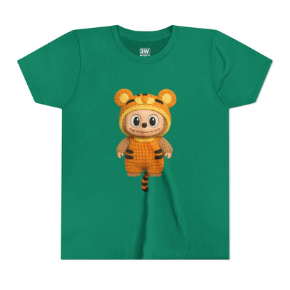 Cute Tiger-Inspired Youth Tee, Kids Animal T-Shirt, Fun Playwear, Gift for Birthdays, Woodland Adventure