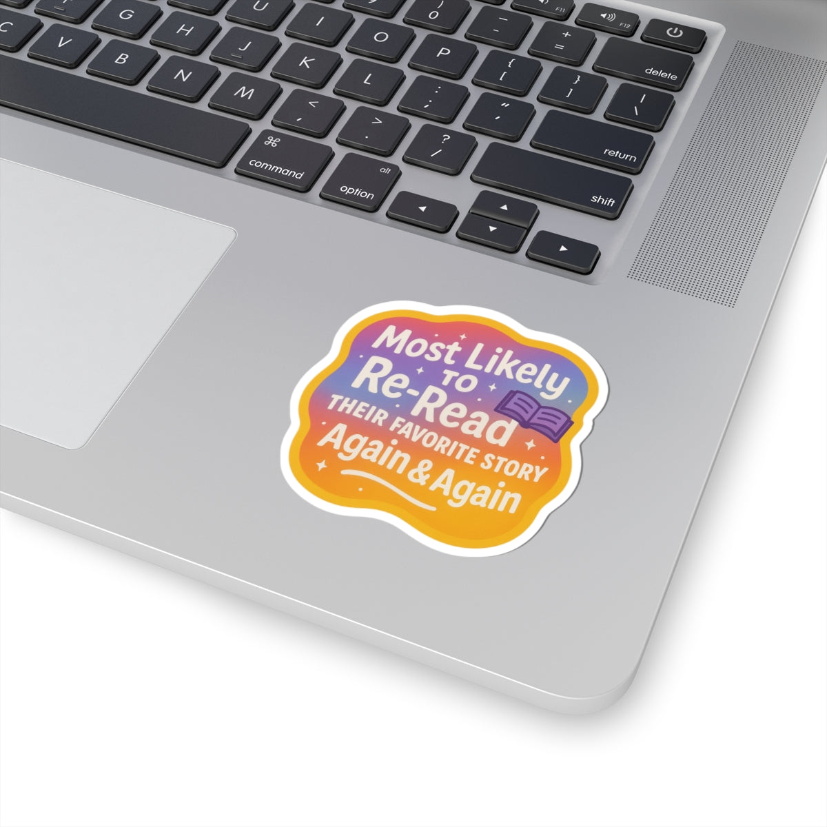 Whimsical Re-Read Stickers, Cute Decals for Book Lovers, Fun Laptop Stickers, Gift for Readers, Inspirational Sticker Art
