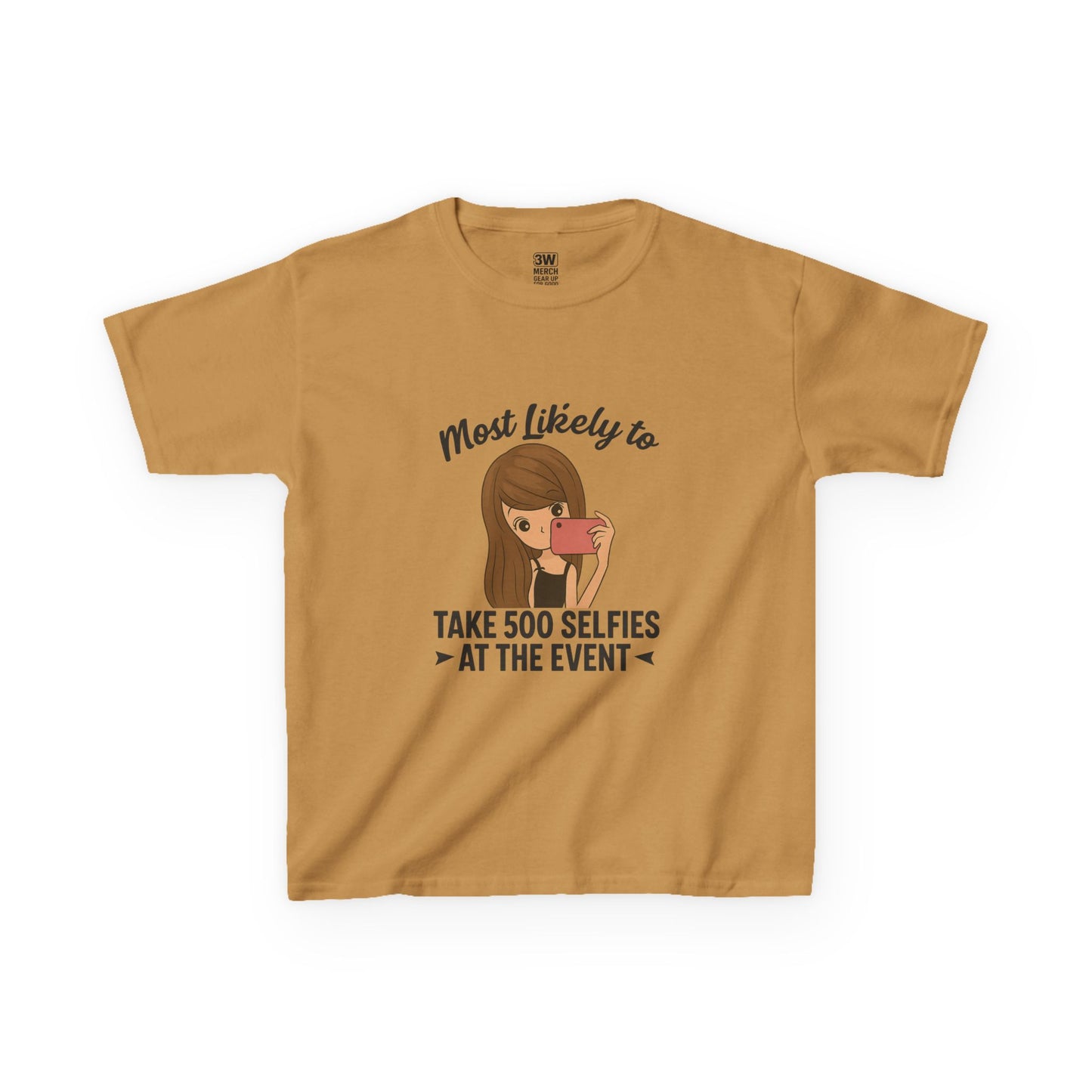 Kids Tee - Selfie Motivational Trendy Fun Design for Kids