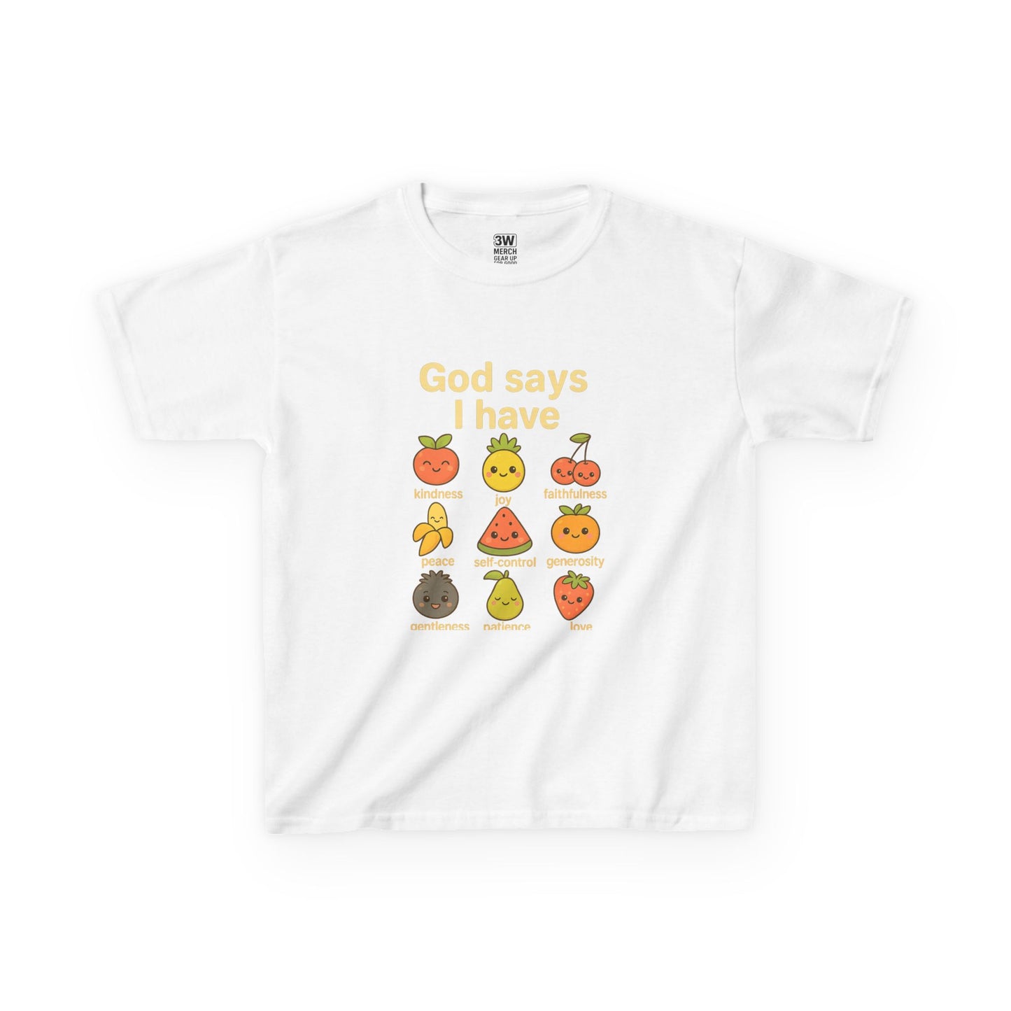 God Says I Have Toddler T-Shirt, Cute Kids Tee, Fun Fruit Design, Christian Apparel, Birthday Gift, Summer Wear