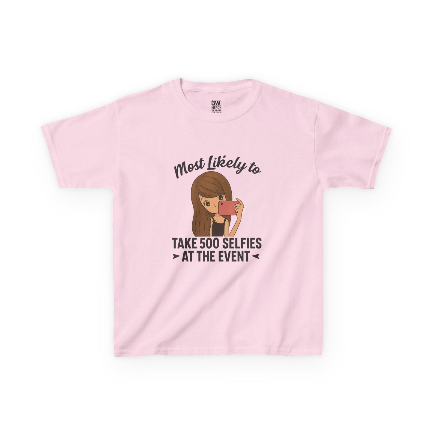 Kids Tee - Selfie Motivational Trendy Fun Design for Kids