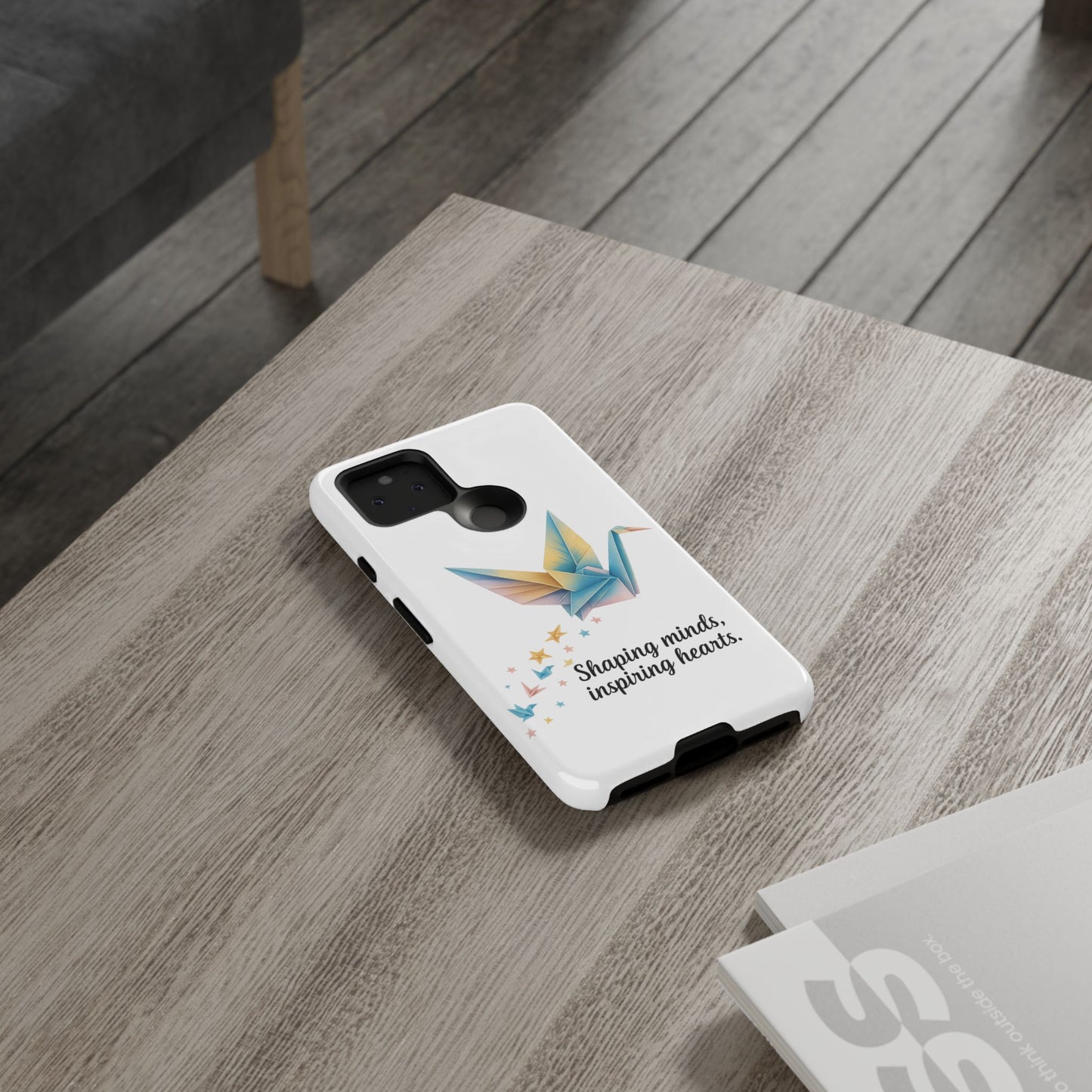Phone Case: Inspirational Origami Crane Design, Unique Cell Cover, Motivational Gift, Custom Phone Protector, Perfect for Students & [...]