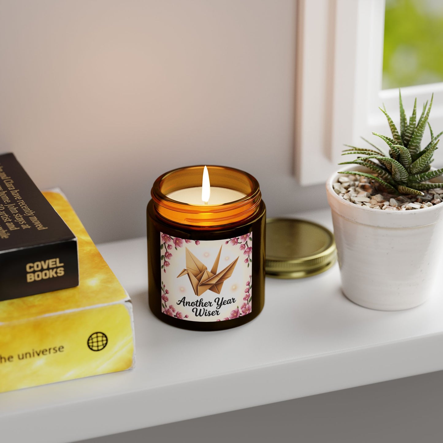 Scented Candle - Another Year Wiser, Custom Birthday Gift, Relaxing Aromatherapy, Home Decor, Unique Candle Favor