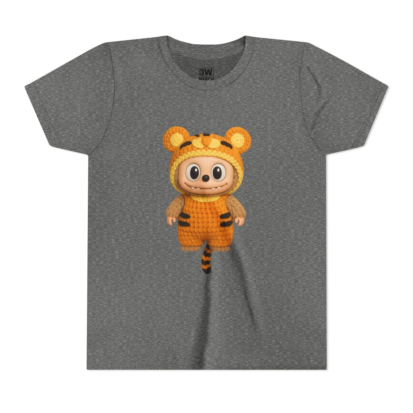 Cute Tiger-Inspired Youth Tee, Kids Animal T-Shirt, Fun Playwear, Gift for Birthdays, Woodland Adventure