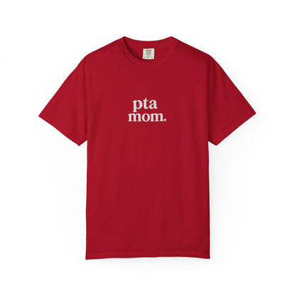 PTA Mom T-Shirt for Adult Relaxed Fit Tee, Casual Wear, Perfect Gift for Mother's Day, Back-to-School Events, School Spirit Wear