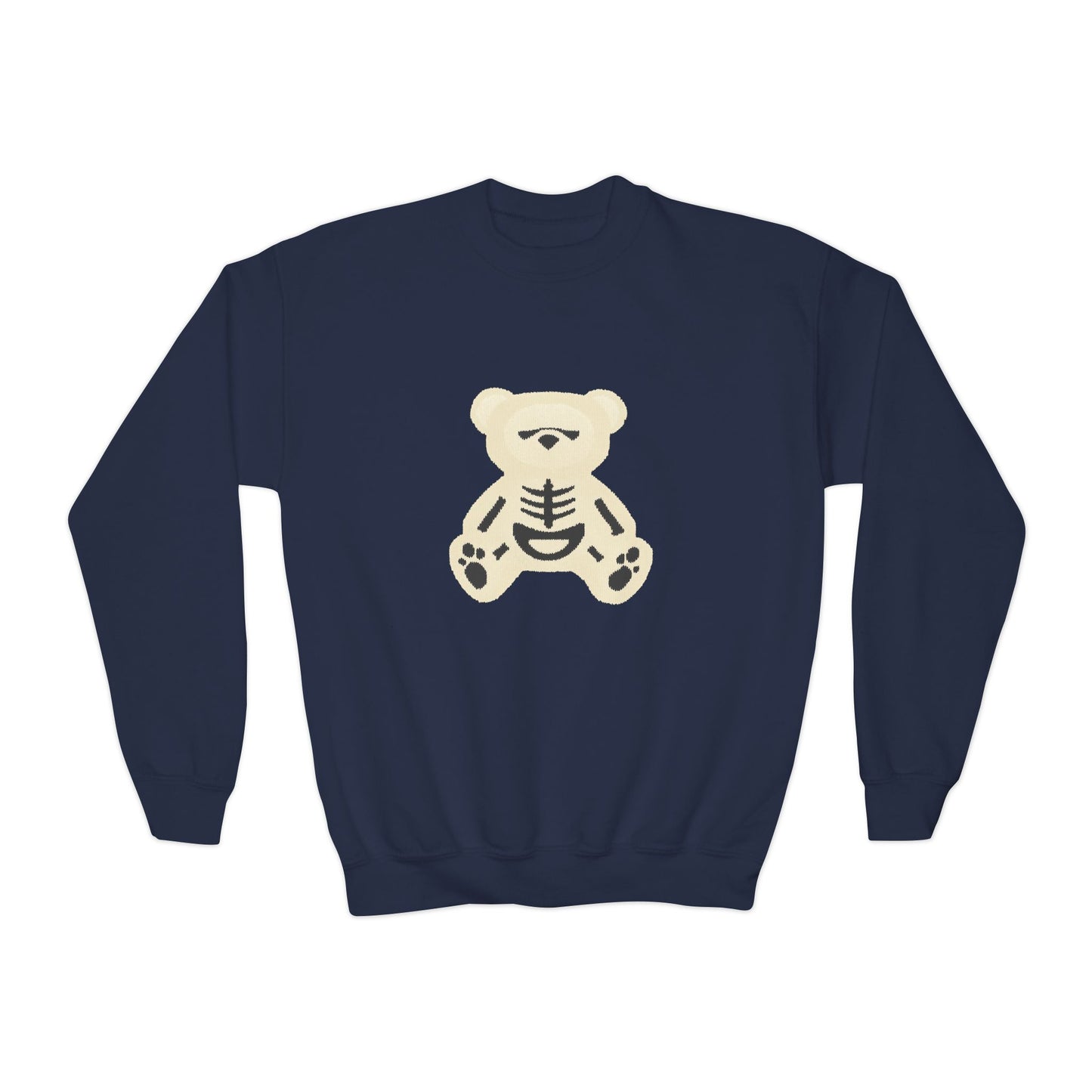 Skeleton Teddy Bear Sweatshirt | Y2K Streetwear Crewneck | Oversized Aesthetic Pullover | Cozy Fall Hoodie | Trending TikTok Outfit 2025
