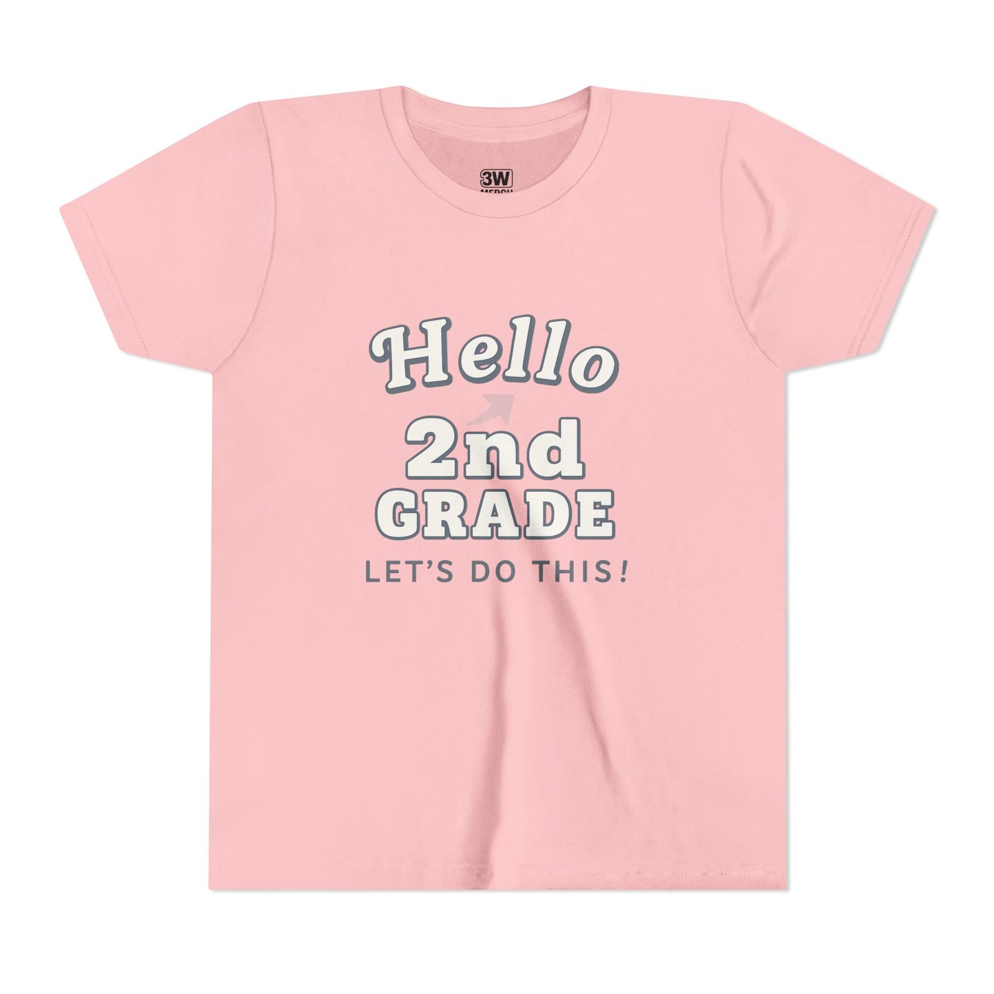 Hello 2nd Grade Youth Tee | Back to School Shirt, Kids Learning Gear, Fun Classroom Clothing, Educational Apparel, Teacher Gift