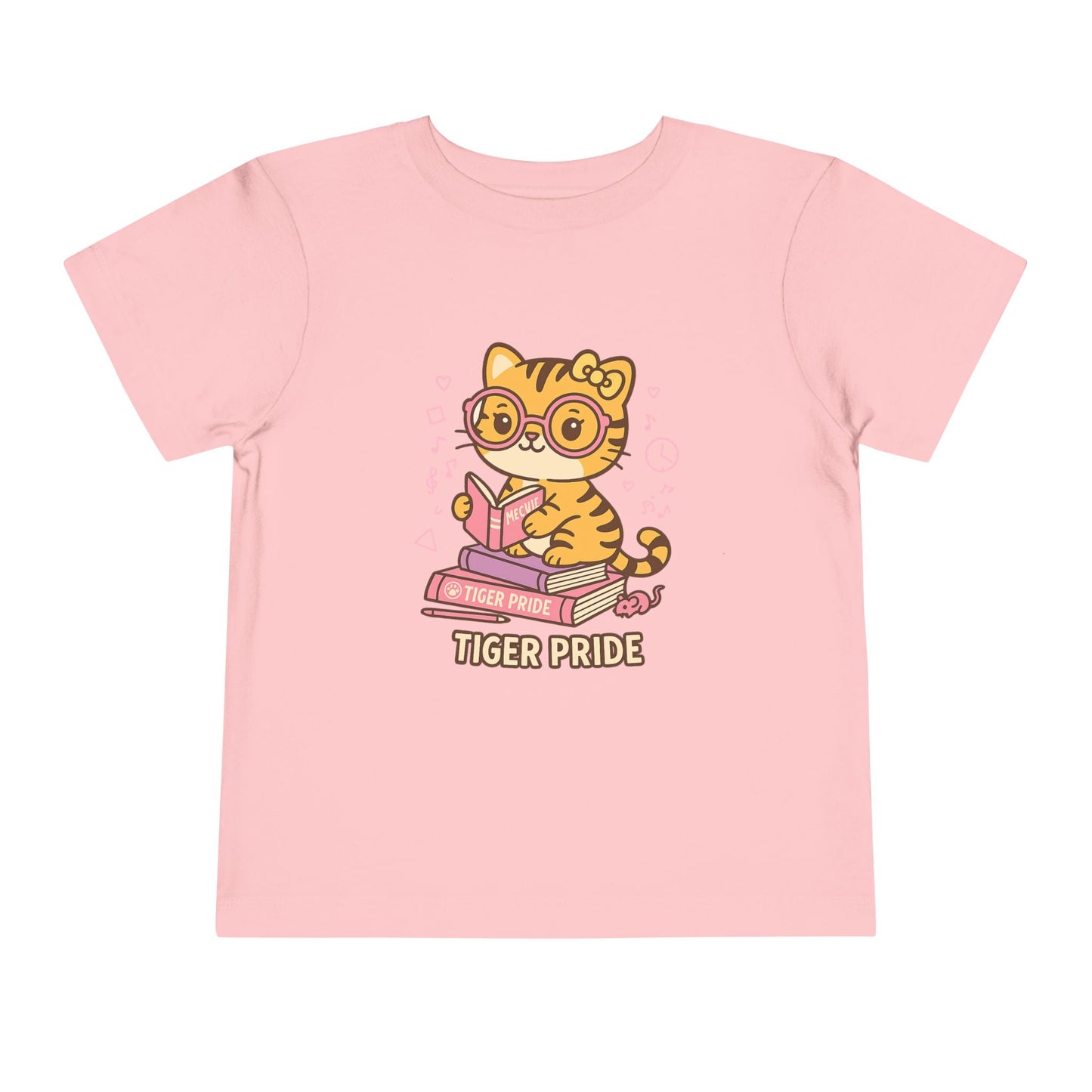 Cute Tiger Pride Toddler Tee, Kids' Short Sleeve Shirt, Animal Lover Gift, Back to School, Birthday Celebration