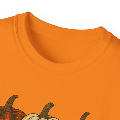 Customizable slogan Pumpkin T-Shirt | Plaid Pumpkin Fall Tee 🍂 | Cute Autumn Outfit | Cozy Fall Shirt | Pumpkin Patch Top | Trending Fall Aesthetic 2025