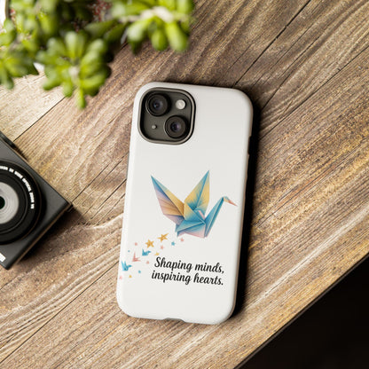 Phone Case: Inspirational Origami Crane Design, Unique Cell Cover, Motivational Gift, Custom Phone Protector, Perfect for Students & [...]