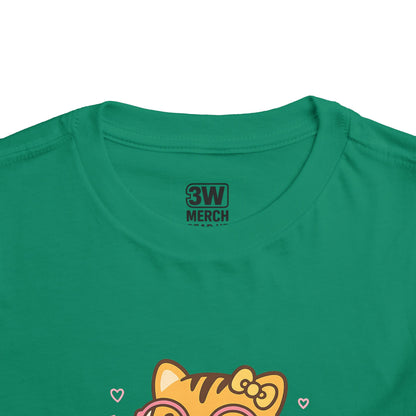 Cute Tiger Pride Toddler Tee, Kids' Short Sleeve Shirt, Animal Lover Gift, Back to School, Birthday Celebration