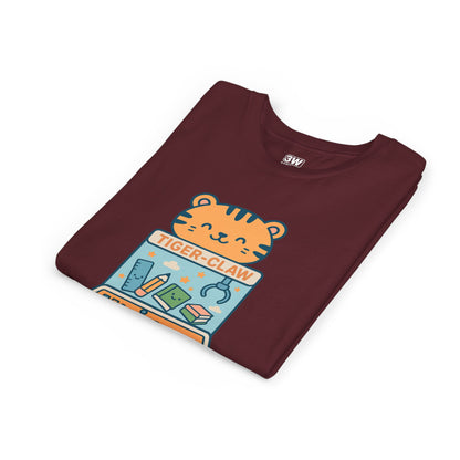 Cute Tiger-Claw Youth Tee - Fun Graphic T-Shirt for Kids, Playful Outfit, Birthday Gift, Animal Lover Shirt, Colorful Kids Apparel