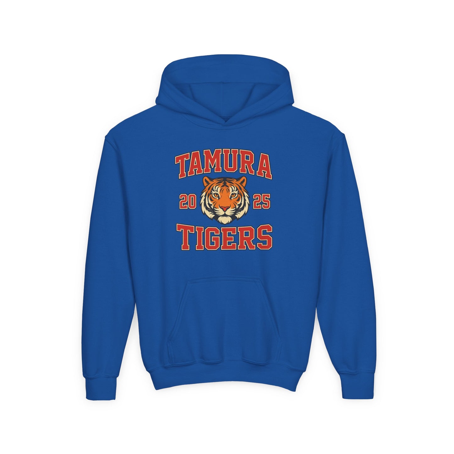 Tamura Tigers Hoodie – 2025 School Spirit Sweatshirt | Custom Mascot Hoodie | Viral TikTok Trend Team Hoodie for Kids