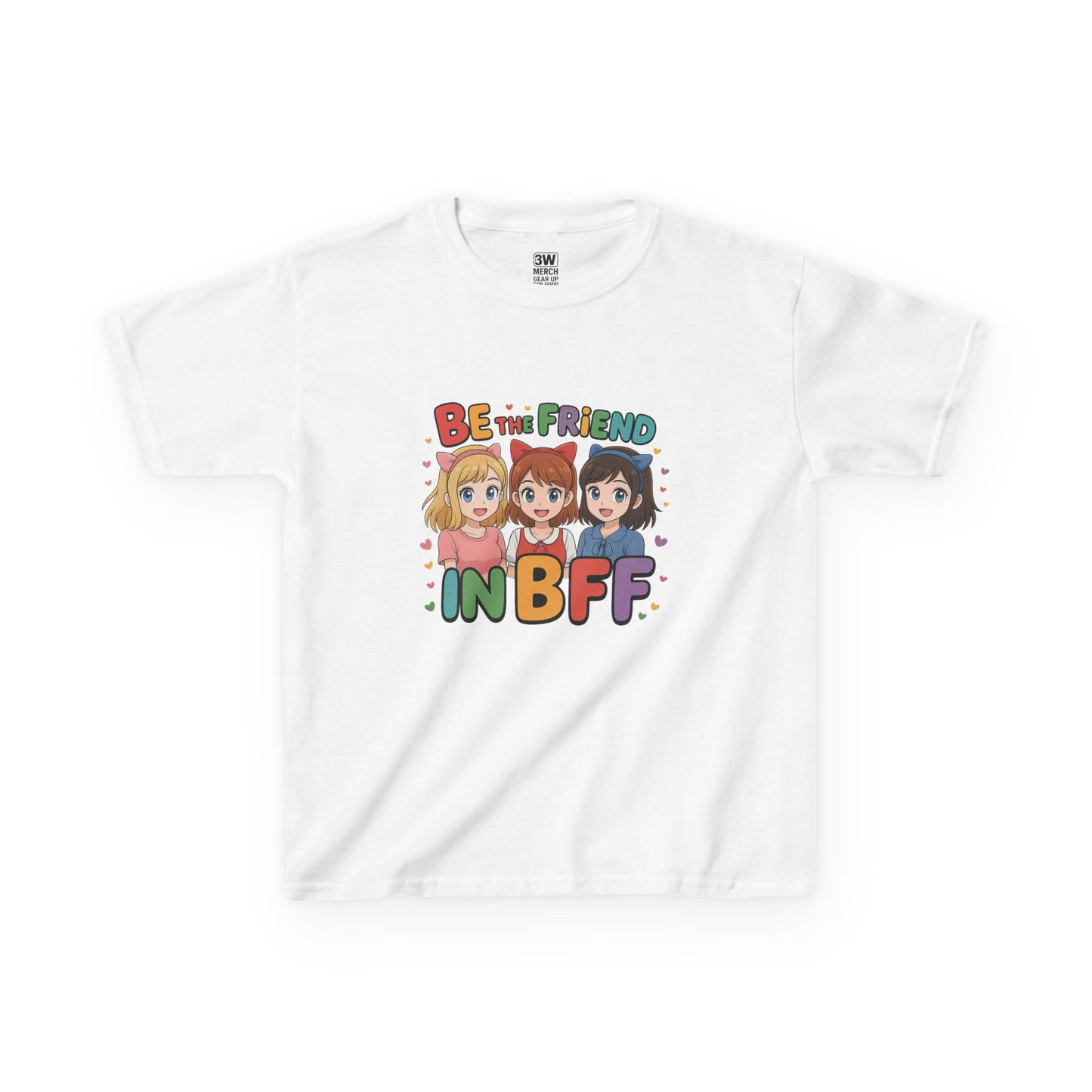 Kids Tee Be the FRIEND in BFF best friendT-shirt, Motivational Wear, Fun Kids Clothing