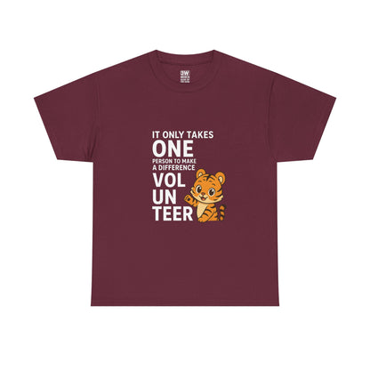 Volunteer Tiger T-Shirt, Super Soft, Customizable, garment-dyed