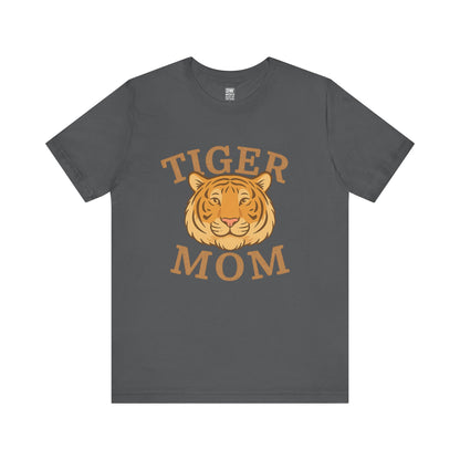 Tiger Mom Short Sleeve Tee, Unisex T-Shirt for Moms, Gift for Mother's Day, Casual Wear, Trendy Animal Tee