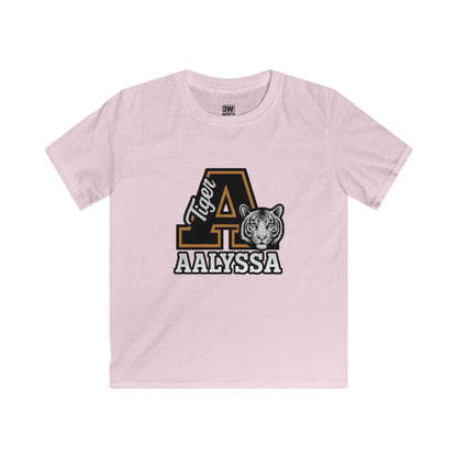 Customizable Kids Tigers School Mascot Spirit Soft style Tee - Perfect for Back to School