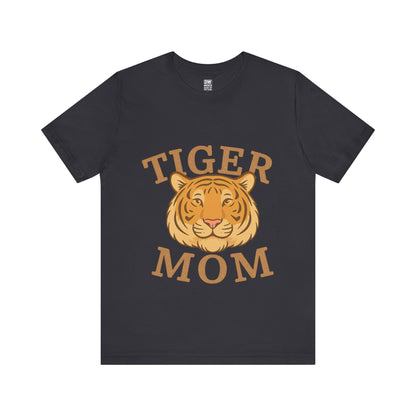 Tiger Mom Short Sleeve Tee, Unisex T-Shirt for Moms, Gift for Mother's Day, Casual Wear, Trendy Animal Tee