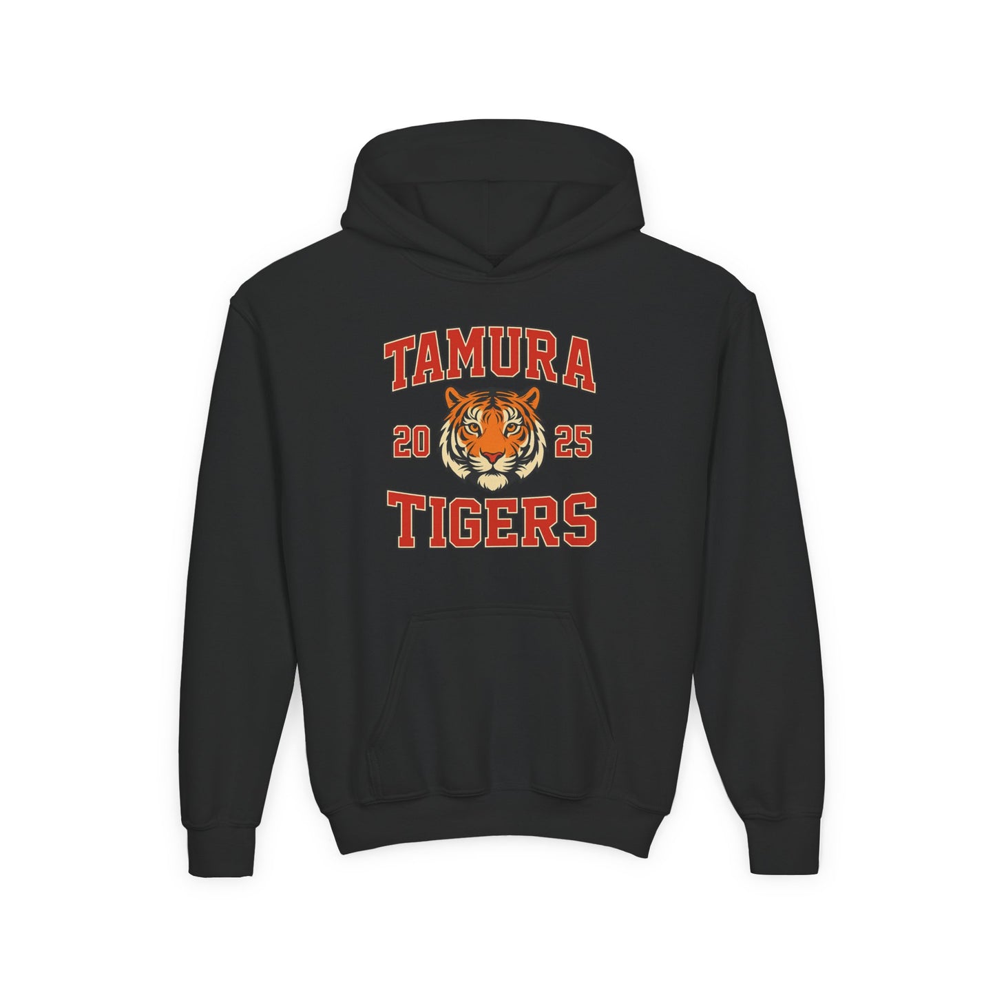 Tamura Tigers Hoodie – 2025 School Spirit Sweatshirt | Custom Mascot Hoodie | Viral TikTok Trend Team Hoodie for Kids