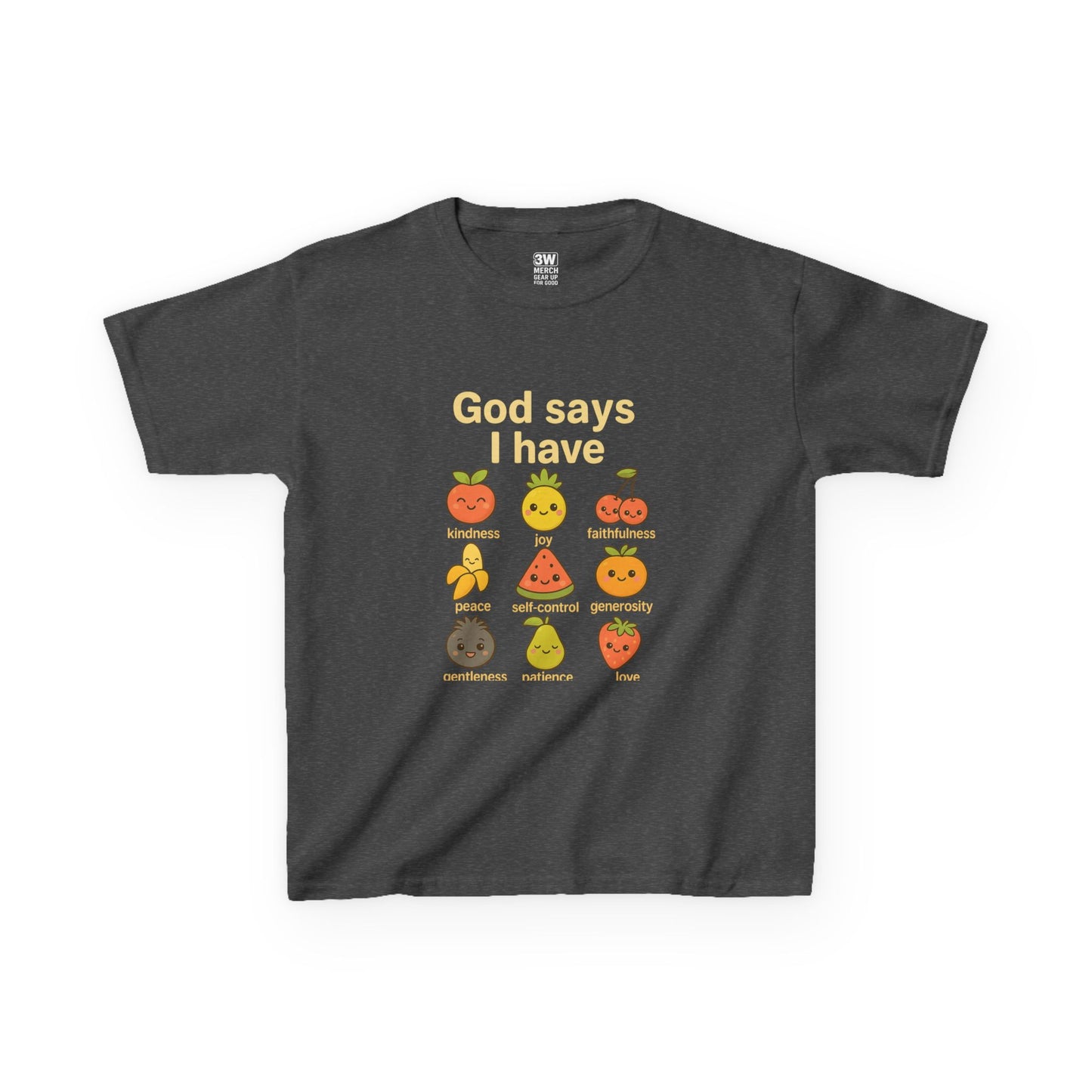 God Says I Have Toddler T-Shirt, Cute Kids Tee, Fun Fruit Design, Christian Apparel, Birthday Gift, Summer Wear