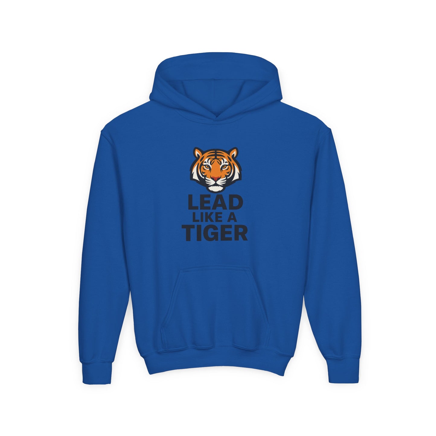 Lead Like a Tiger Hoodie – Motivational School Spirit Youth Heavy blend Sweatshirt