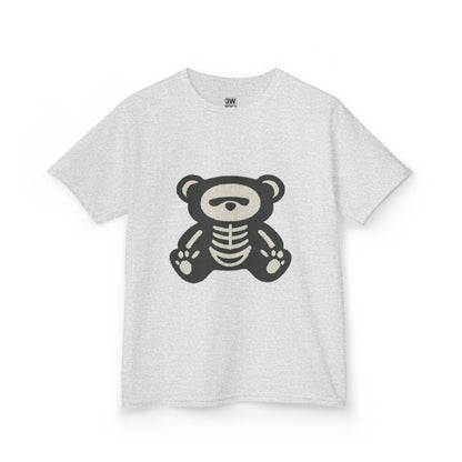 Kids Tee Teddy Bear Skeleton Gothic Halloween Shirt
