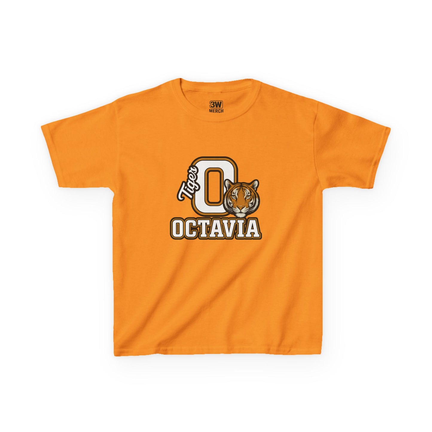 Personalized Tiger Mascot T-Shirt – Custom Name Varsity Style School Spirit Tee, Sports Team Pride Shirt, Gift for Kids & Adults