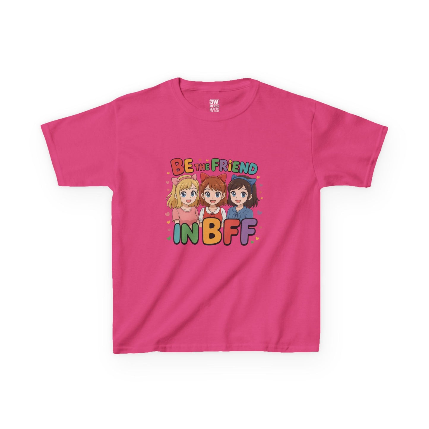 Kids Tee Be the FRIEND in BFF best friendT-shirt, Motivational Wear, Fun Kids Clothing