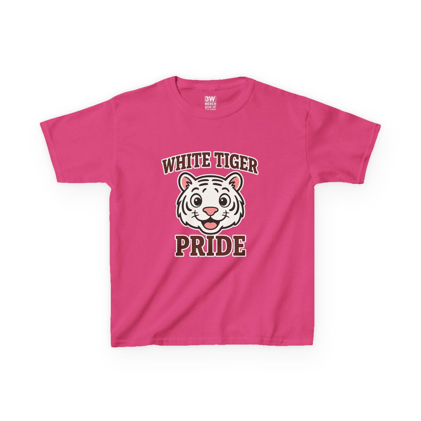 White Tiger Pride T-Shirt - Kids Softstyle Tee
