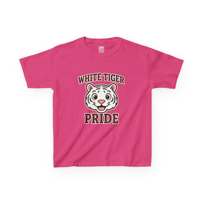 White Tiger Pride T-Shirt - Kids Softstyle Tee