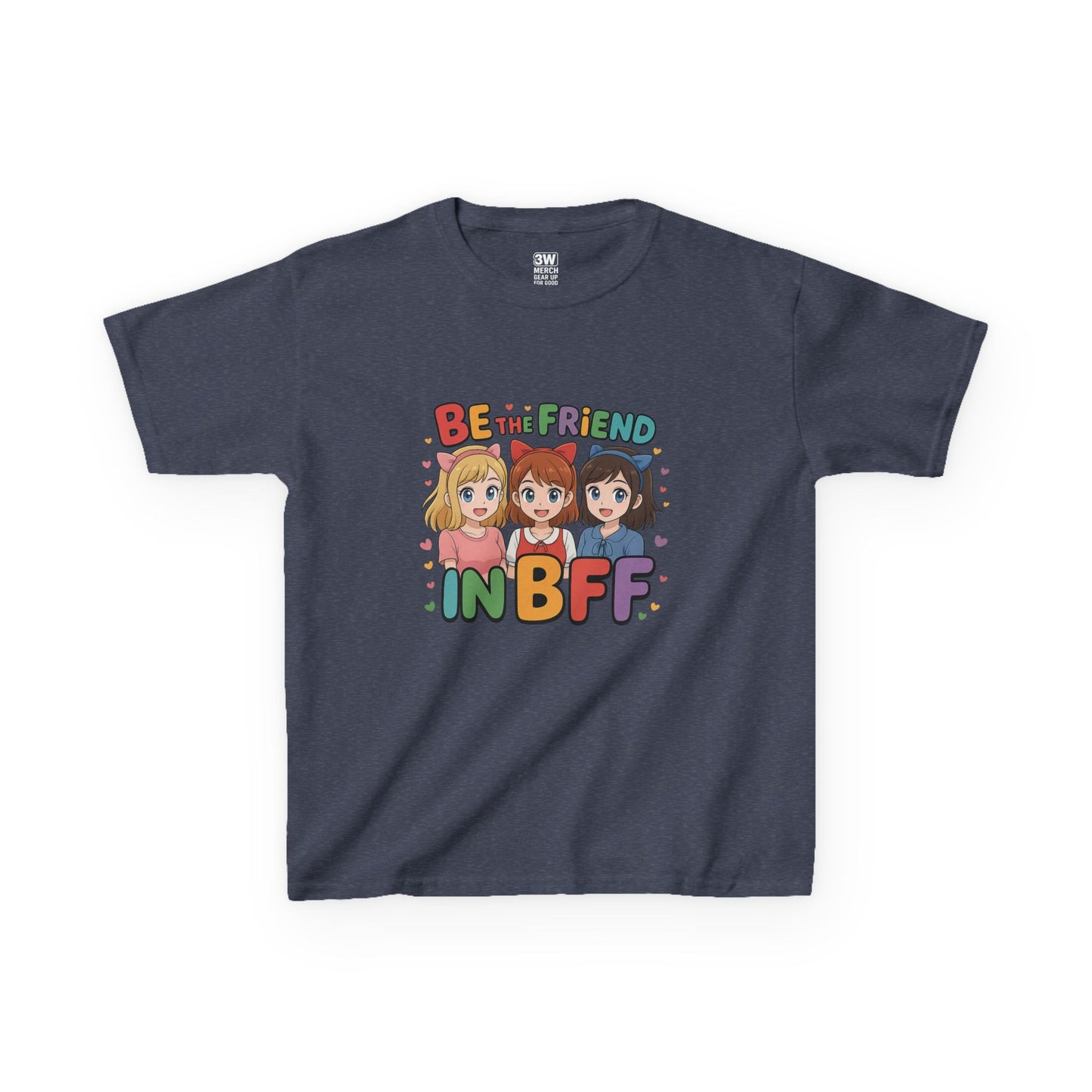 Kids Tee Be the FRIEND in BFF best friendT-shirt, Motivational Wear, Fun Kids Clothing