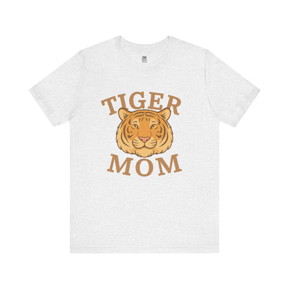 Tiger Mom Short Sleeve Tee, Unisex T-Shirt for Moms, Gift for Mother's Day, Casual Wear, Trendy Animal Tee
