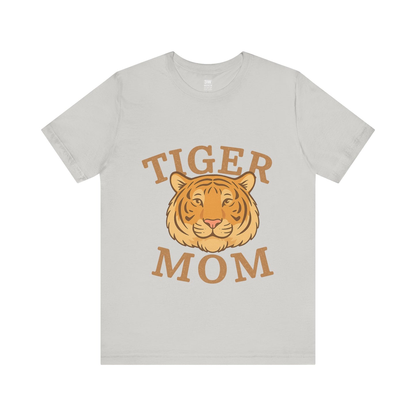 Tiger Mom Short Sleeve Tee, Unisex T-Shirt for Moms, Gift for Mother's Day, Casual Wear, Trendy Animal Tee