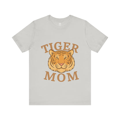 Tiger Mom Short Sleeve Tee, Unisex T-Shirt for Moms, Gift for Mother's Day, Casual Wear, Trendy Animal Tee