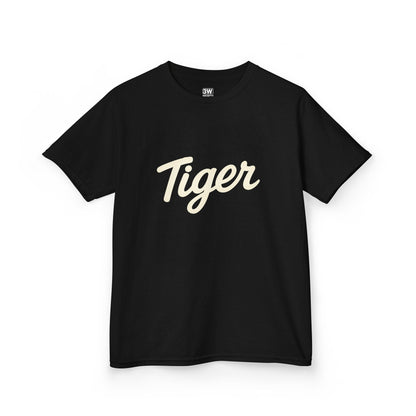 Tiger Kids Heavy Cotton Tee - Fun Kids T-Shirt, Birthday Gift, Animal Lover Apparel, Everyday Wear, Nature Enthusiast Shirt