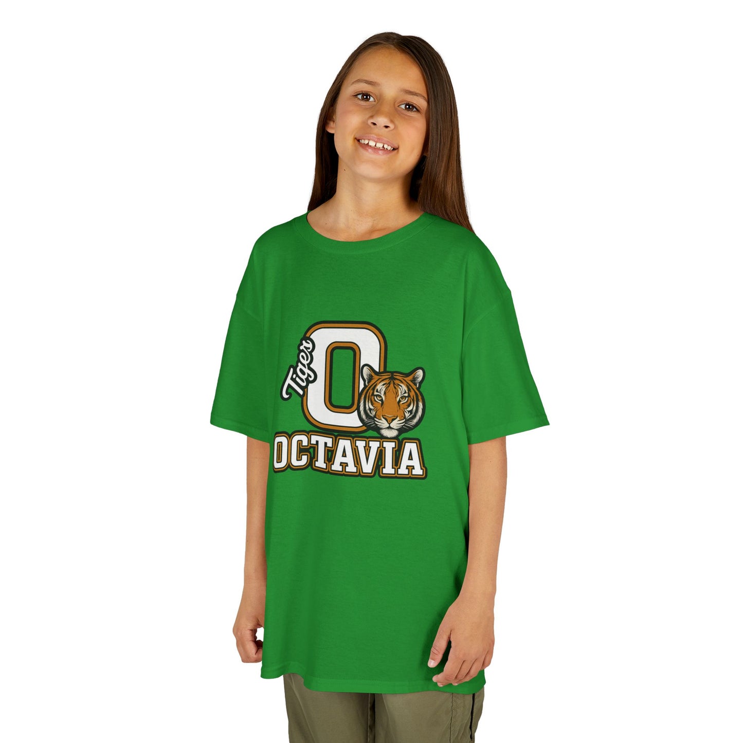 Personalized Tiger Mascot T-Shirt – Custom Name Varsity Style School Spirit Tee, Sports Team Pride Shirt, Gift for Kids & Adults