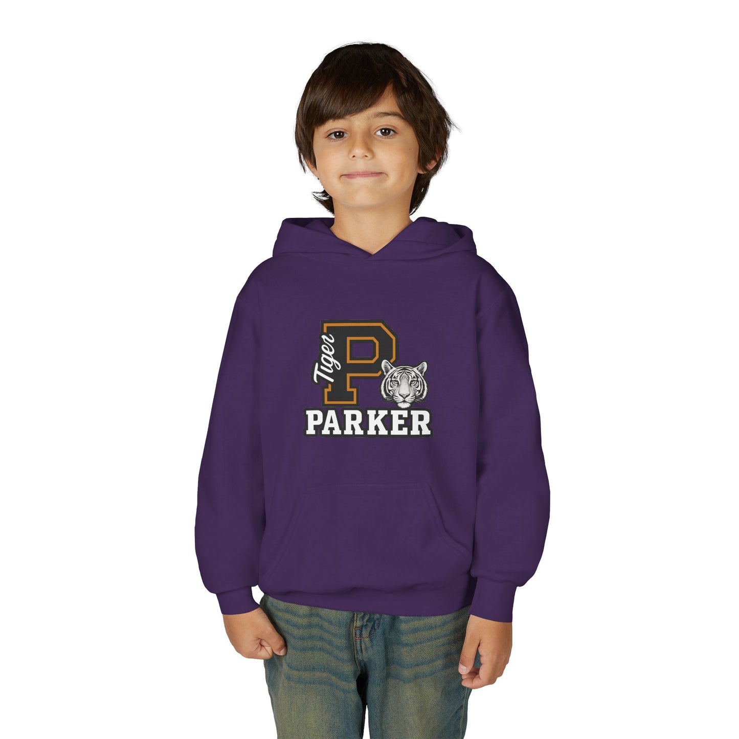 Personalized Youth Tiger Hoodie,Sweatshirt for Kids, Perfect Gift for Birthdays, Sports Events, and Back-to-School