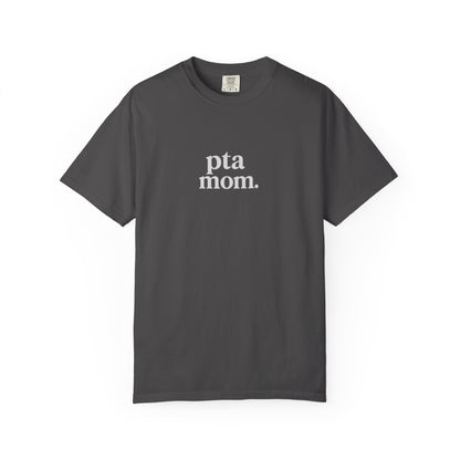 PTA Mom T-Shirt for Adult Relaxed Fit Tee, Casual Wear, Perfect Gift for Mother's Day, Back-to-School Events, School Spirit Wear