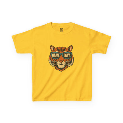Kids Tee - Game Day Tigers Mascot T Shirt, Spirit Wear for Kids, Back to School