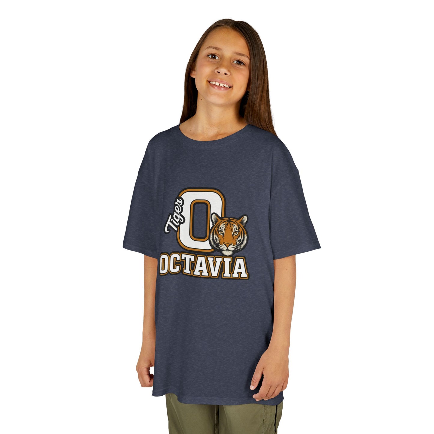 Personalized Tiger Mascot T-Shirt – Custom Name Varsity Style School Spirit Tee, Sports Team Pride Shirt, Gift for Kids & Adults
